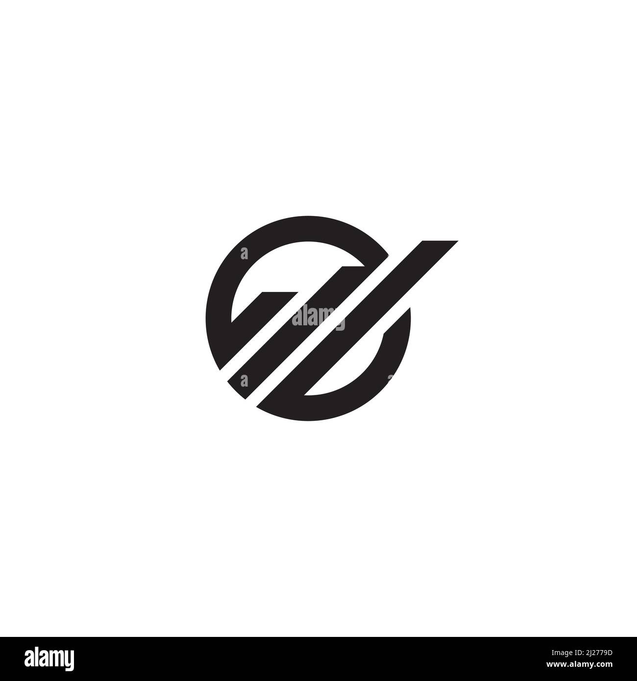 Stripes and Circle logo or icon design Stock Vector Image & Art - Alamy