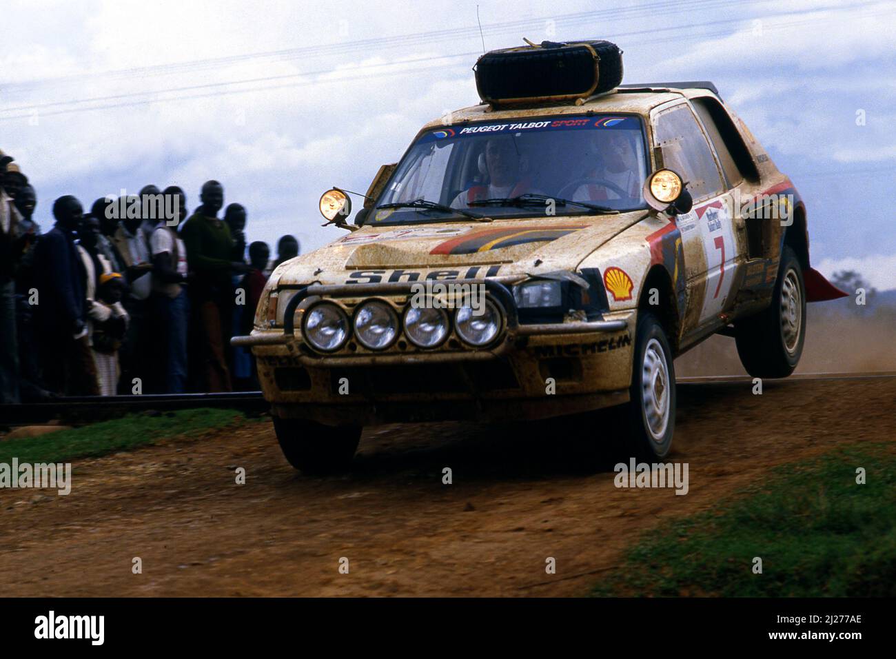 Rob Combes Rally Shekhar Mehta (EAK) Rob Combes (EAK) Peugeot 205 T16 E2 GrB Peugeot ...