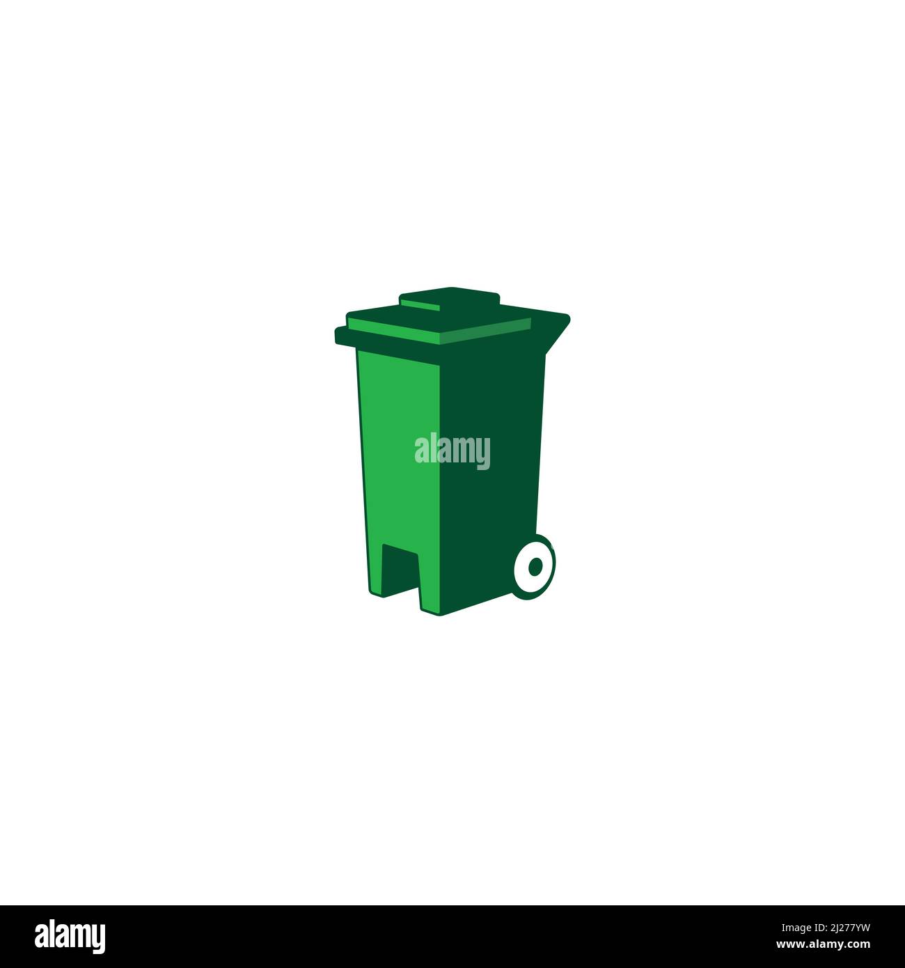 Trash Bin logo or icon design Stock Vector Image & Art Alamy