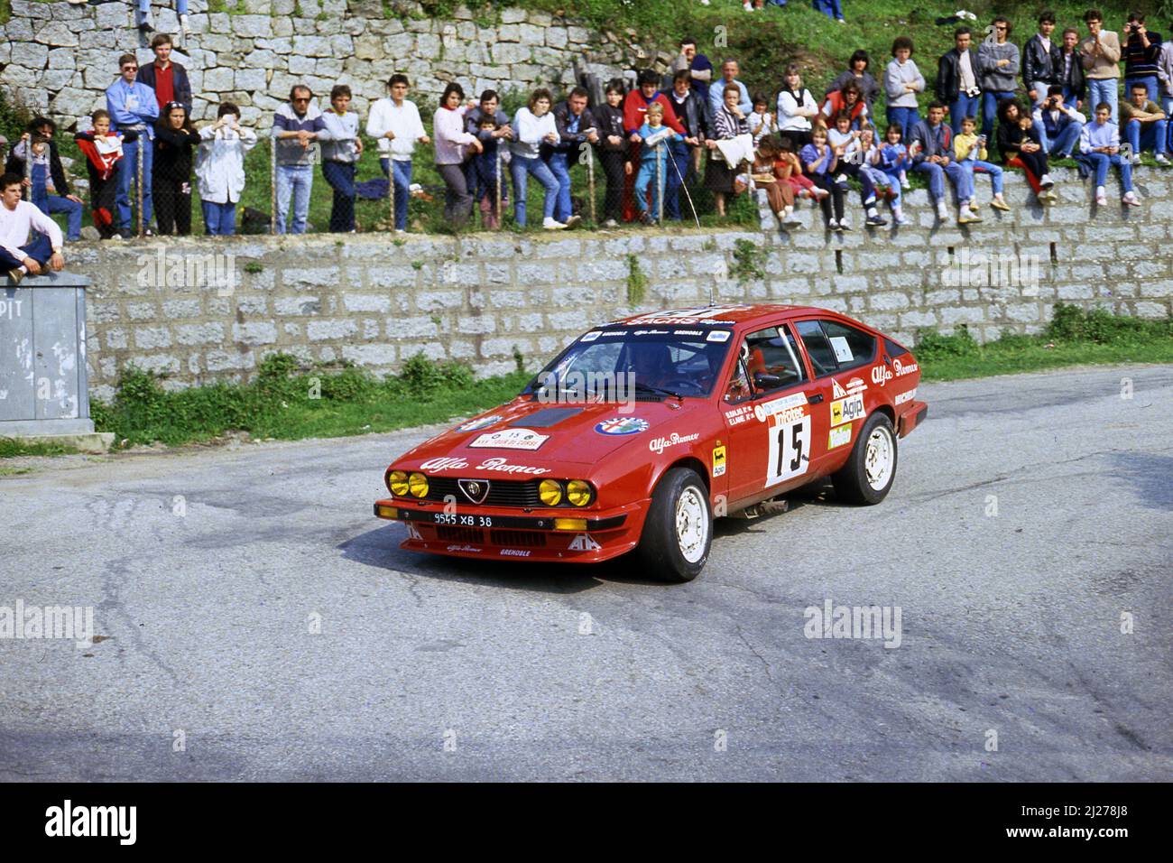 Bertrand Balas (FRA) Eric Laine (FRA) Alfa Romeo GTV6 GrA Stock Photo