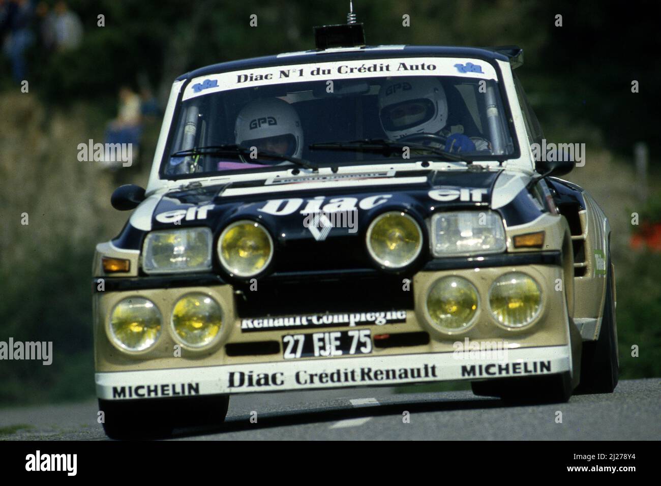 François Chatriot / Michel Périn, Renault Maxi 5 Turbo During News Photo