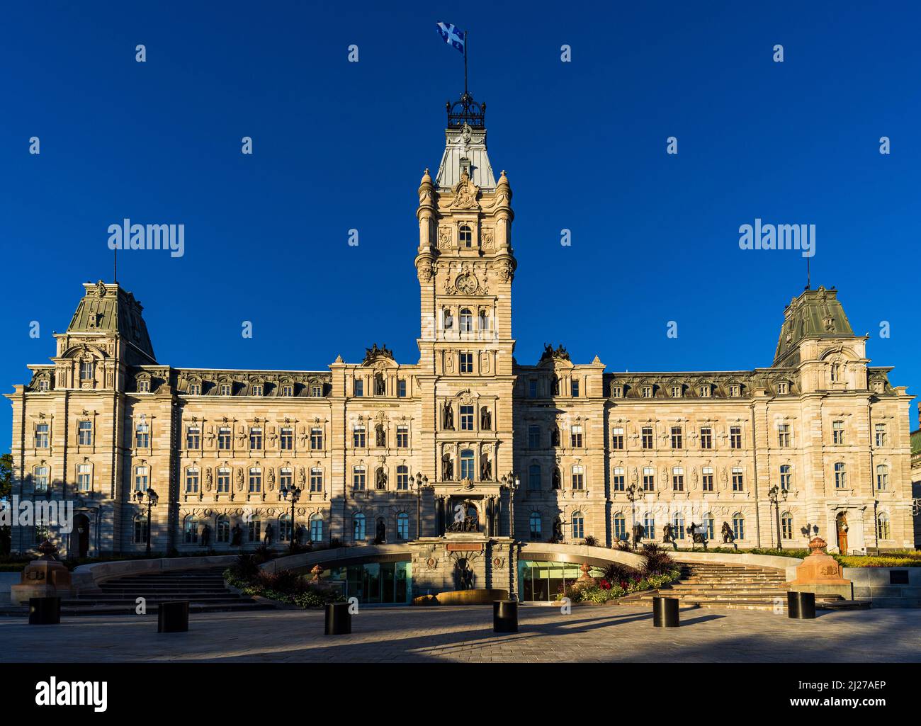the parliament of the province of Quebec, in the city of Quebec. Stock Photo