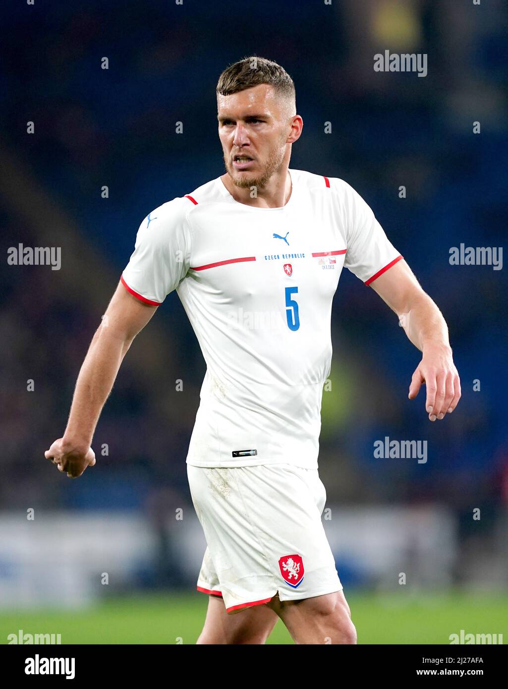 Czech Republic's Tomas Petrasek during the international friendly match at  the Cardiff City Stadium, Cardiff. Picture date: Tuesday March 29, 2022  Stock Photo - Alamy