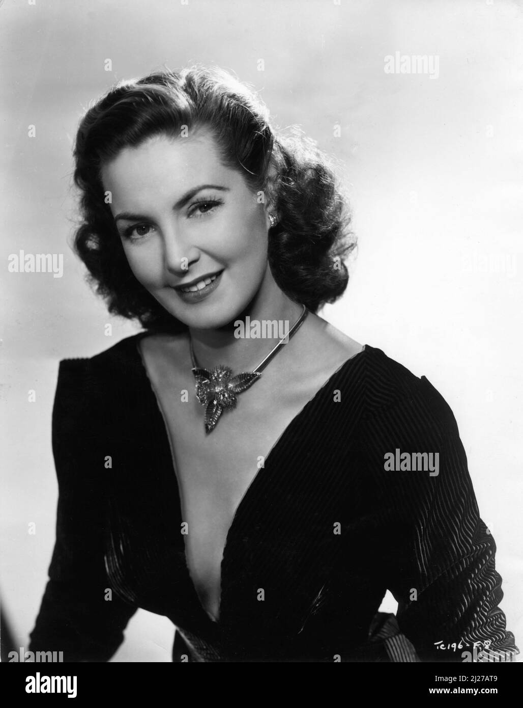 PATRICIA ROC Portrait publicity for THE PERFECT WOMAN 1949 director BERNARD KNOWLES Two Cities Films / General Film Distributors (GFD) Stock Photo