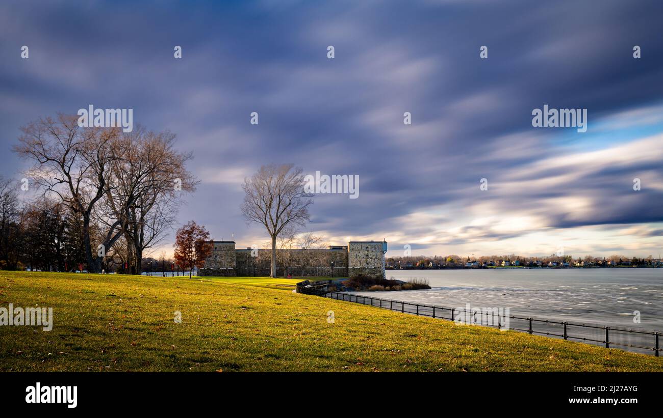 Fort Chambly of the French regime in the province of Quebec, Canada Stock Photo