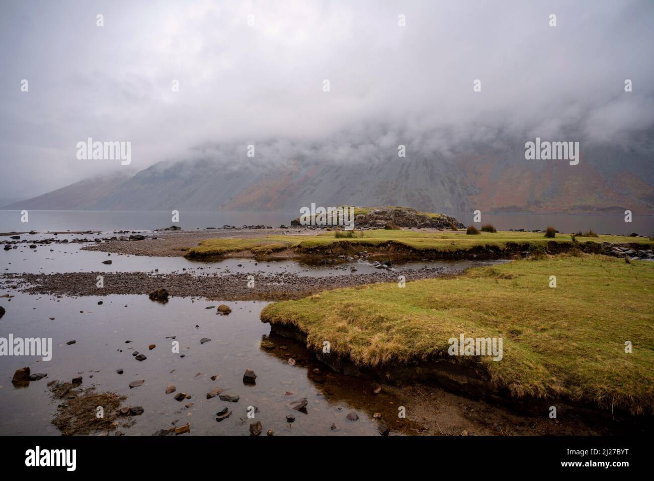Wastwater in the valley of Wasdale, Lake District, Cumbria Stock Photo