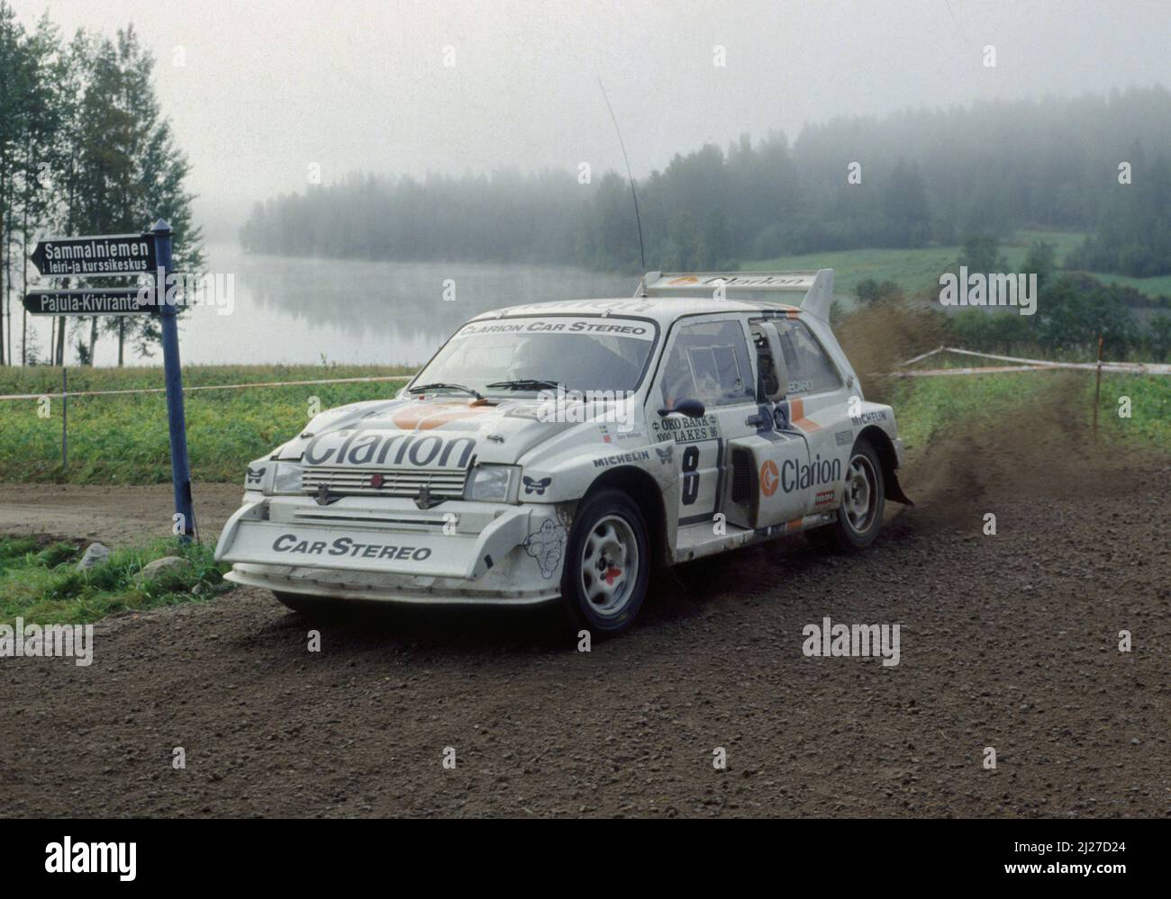 Per Eklund (SWE) Dave Whittock (GBR) MG Metro 6R4 GrB Austin Rover WCT Stock Photo