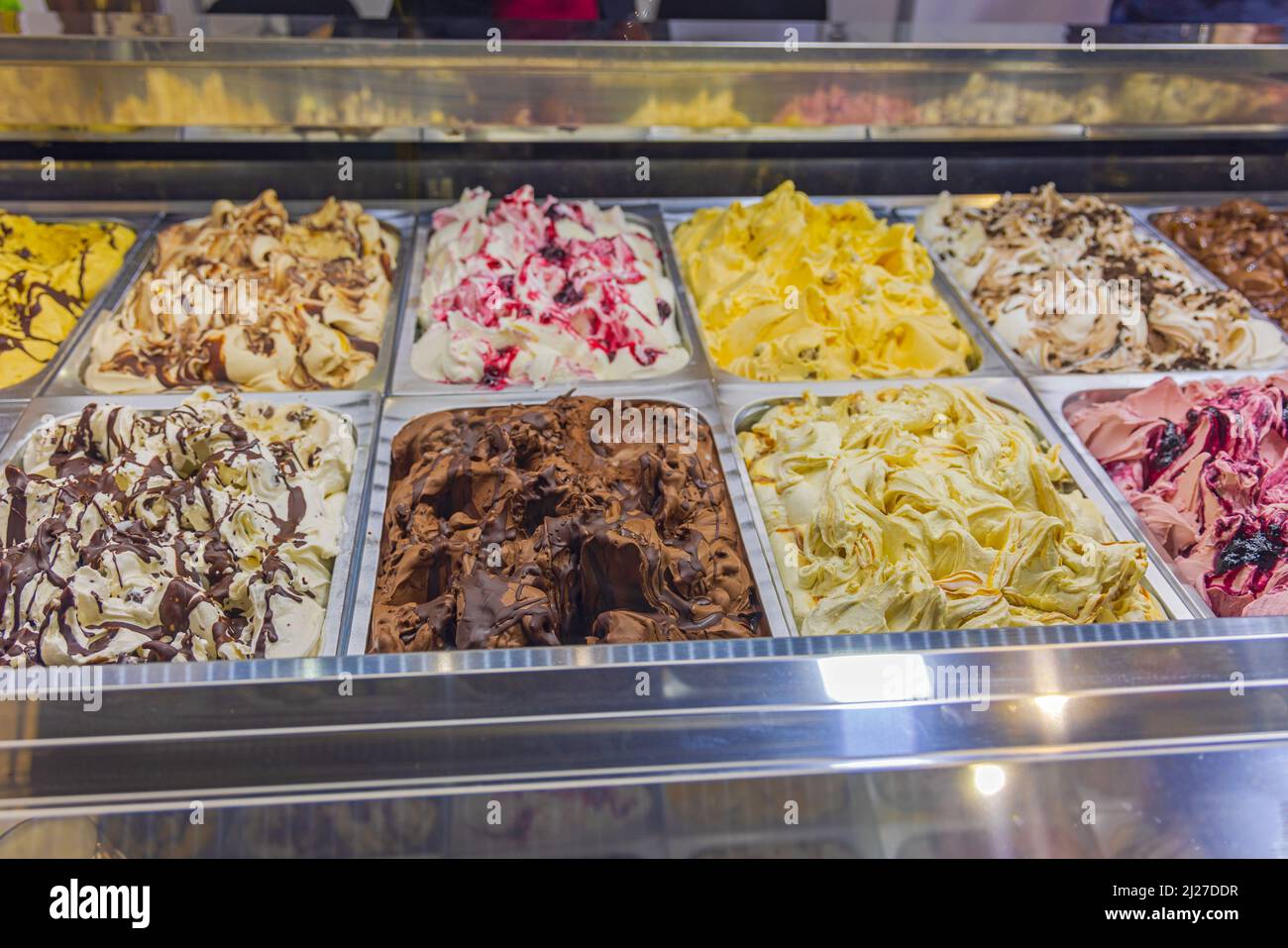 Ice cream icecream fridge container frozen display hi-res stock photography  and images - Alamy