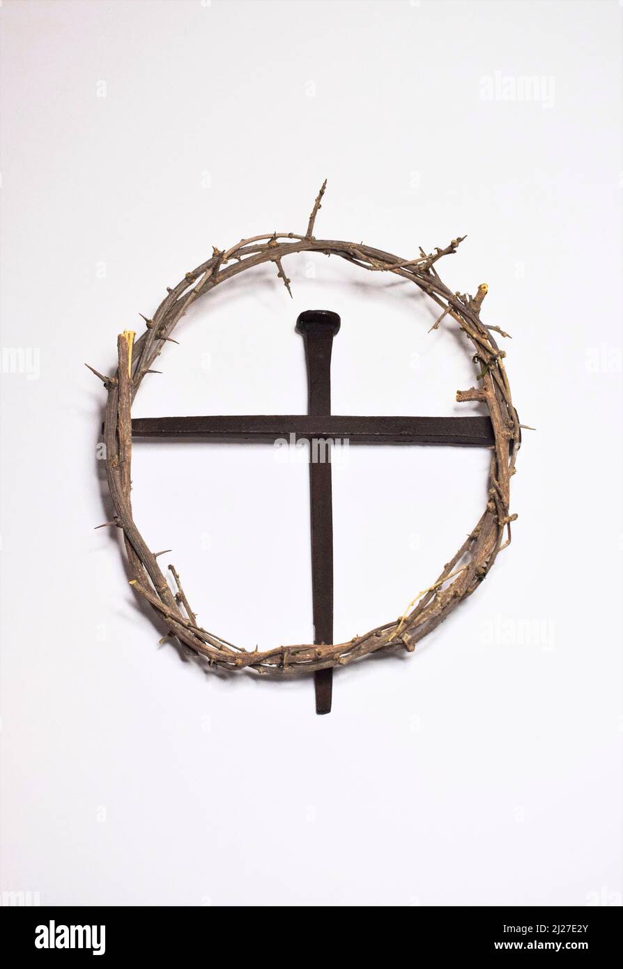 Nails and Crown of Thorns (4A Stock Photo - Alamy