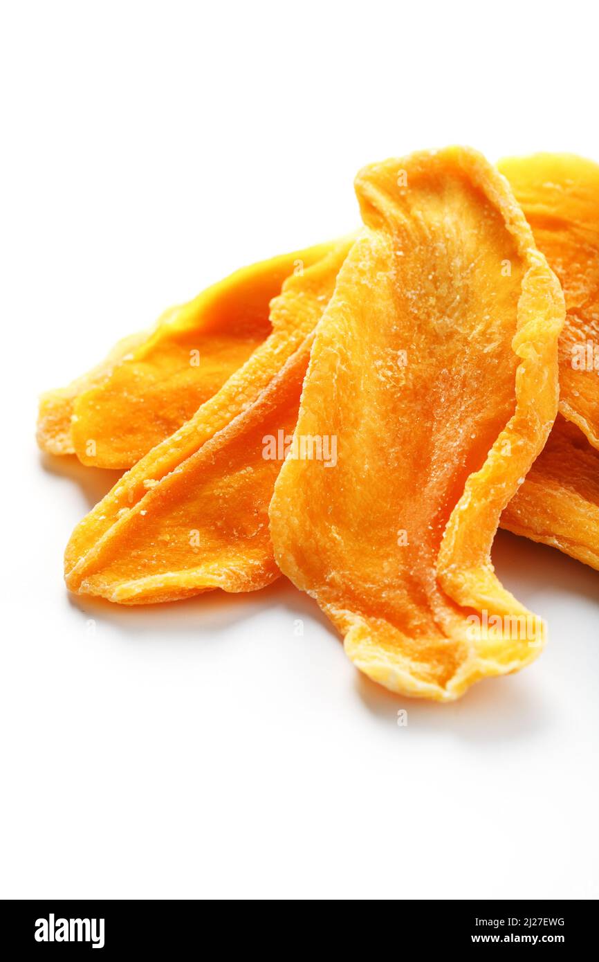 Dried fruit slices from organic ripe mango Stock Photo
