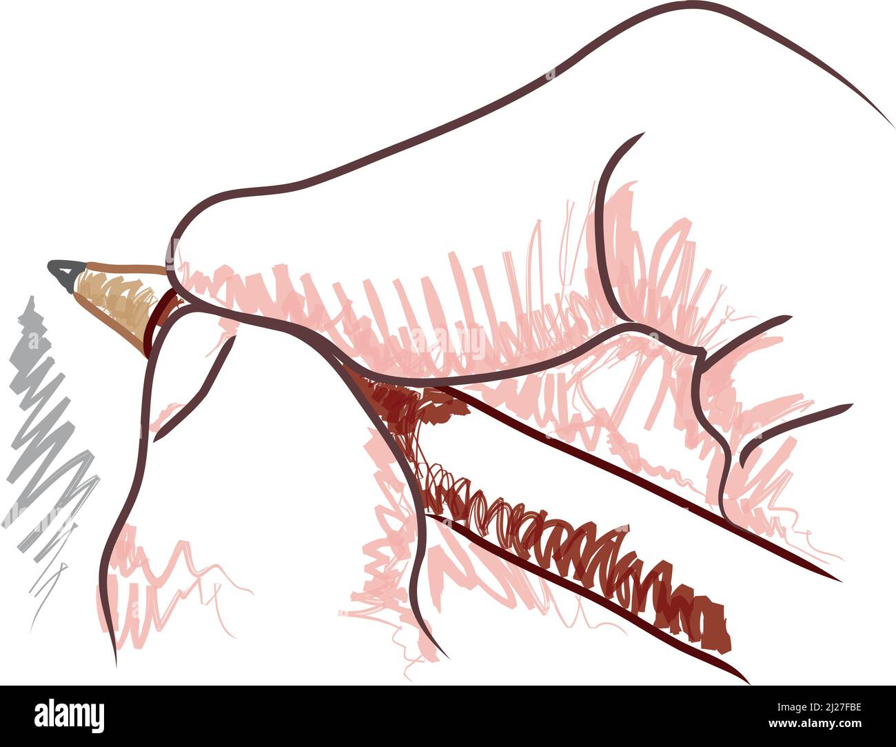 Hand drawing with pencil, vector illustration Stock Vector Image & Art ...
