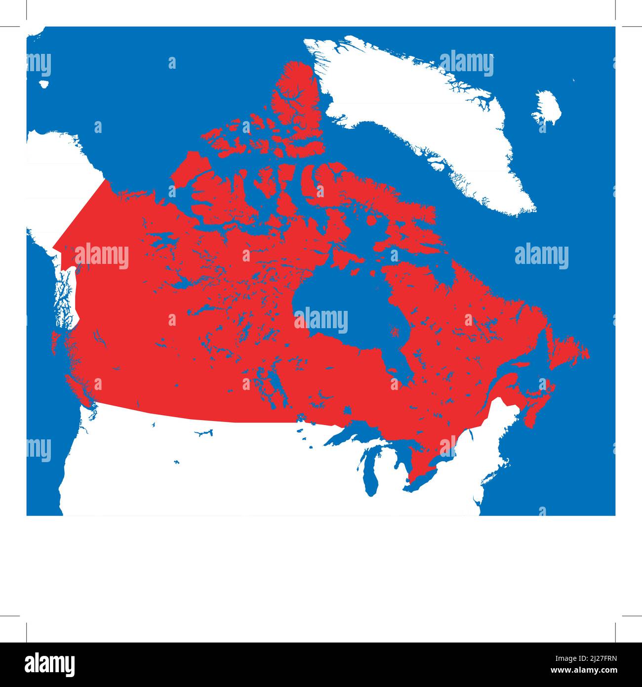 Map flag Canada, vector illustration Stock Vector Image & Art - Alamy