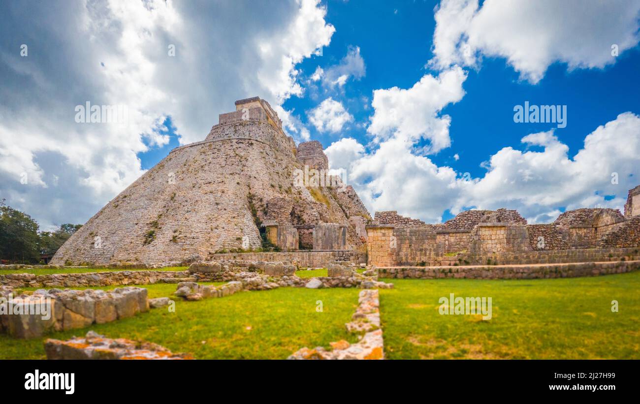 uxmal ruins in yucatan, mexico Stock Photo