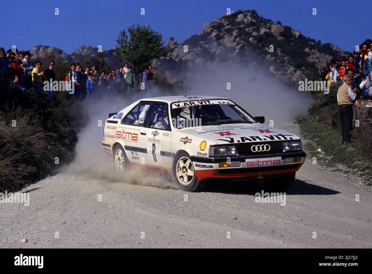 Paolo Alessandrini (ITA) Alessandro Alessandrini (ITA) Audi Coupe'Quattro  GrA Audi Sport Europa Team Stock Photo - Alamy