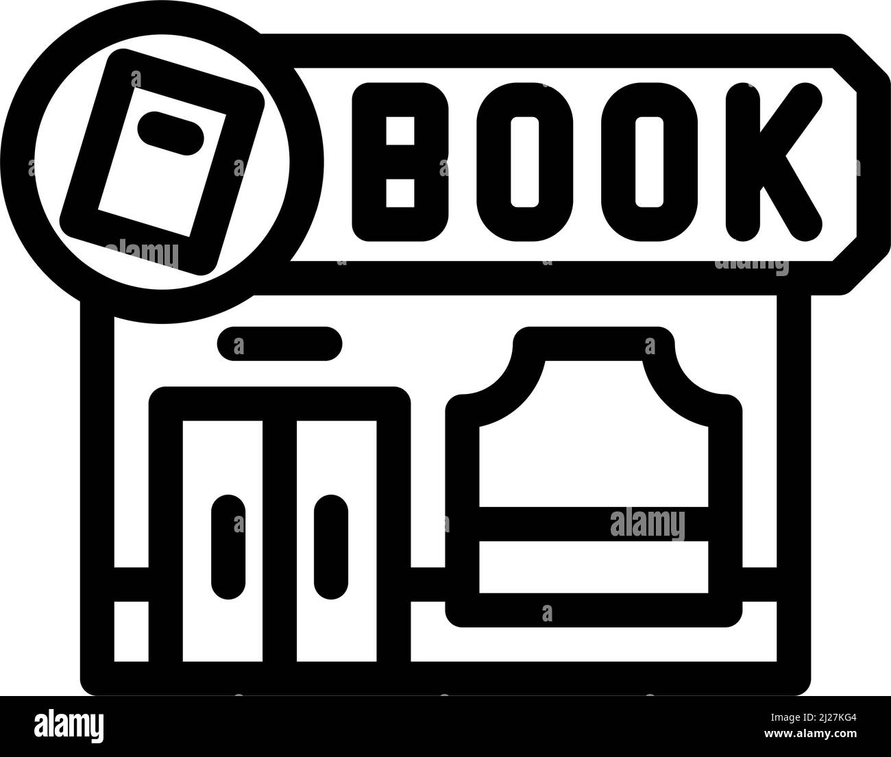 bookstore shop line icon vector illustration Stock Vector Image & Art ...