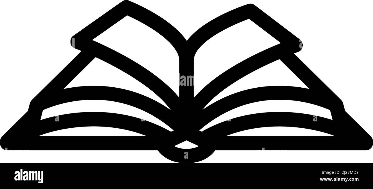 open book line icon vector illustration Stock Vector Image & Art - Alamy