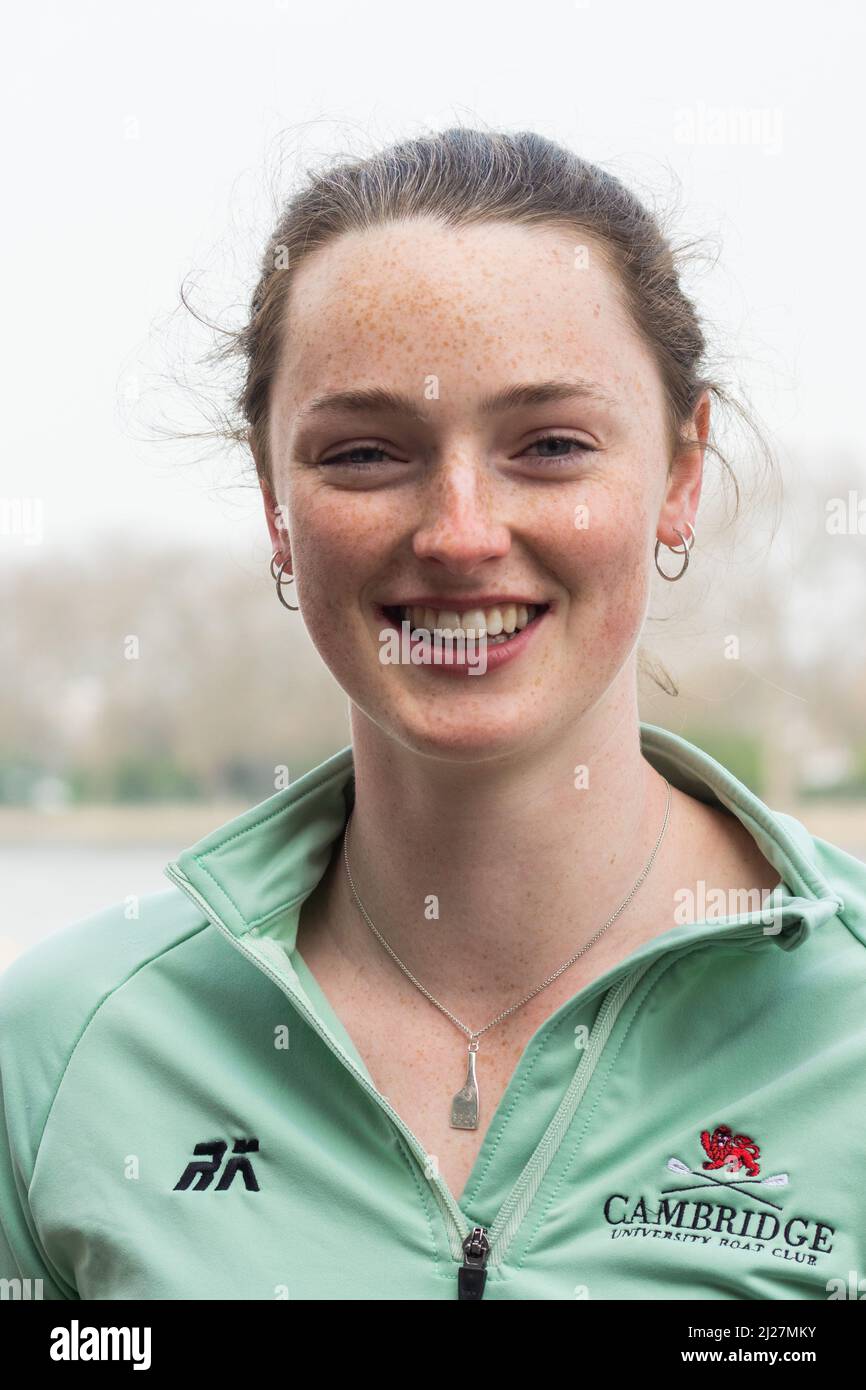 London, UK. 30th Mar, 2022. Oxford & Cambridge crews meet the press at