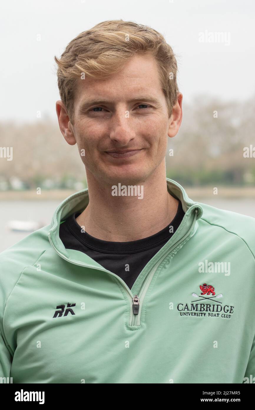 London, UK. 30th Mar, 2022. Oxford & Cambridge crews meet the press at
