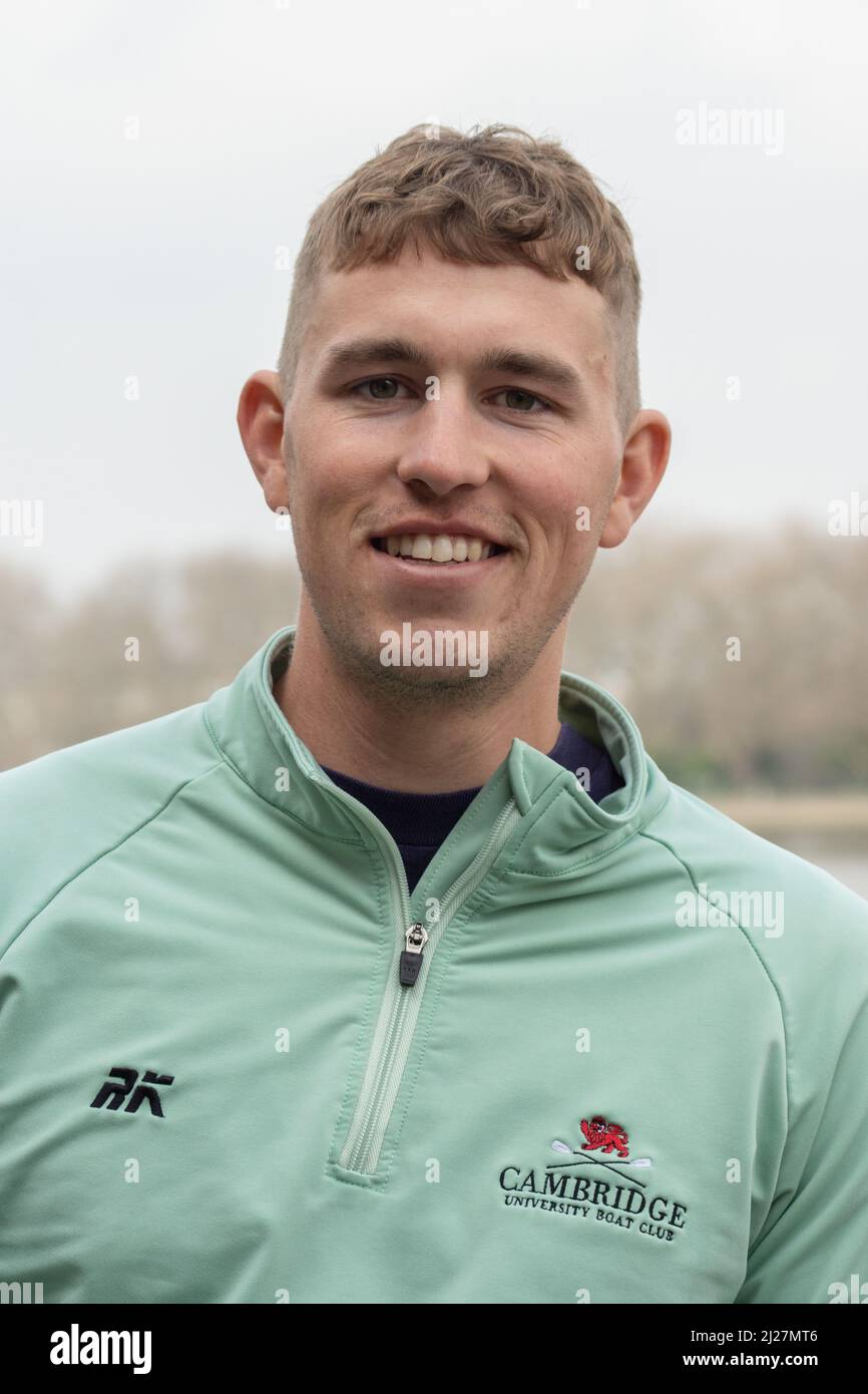 London, UK. 30th Mar, 2022. Oxford & Cambridge crews meet the press at