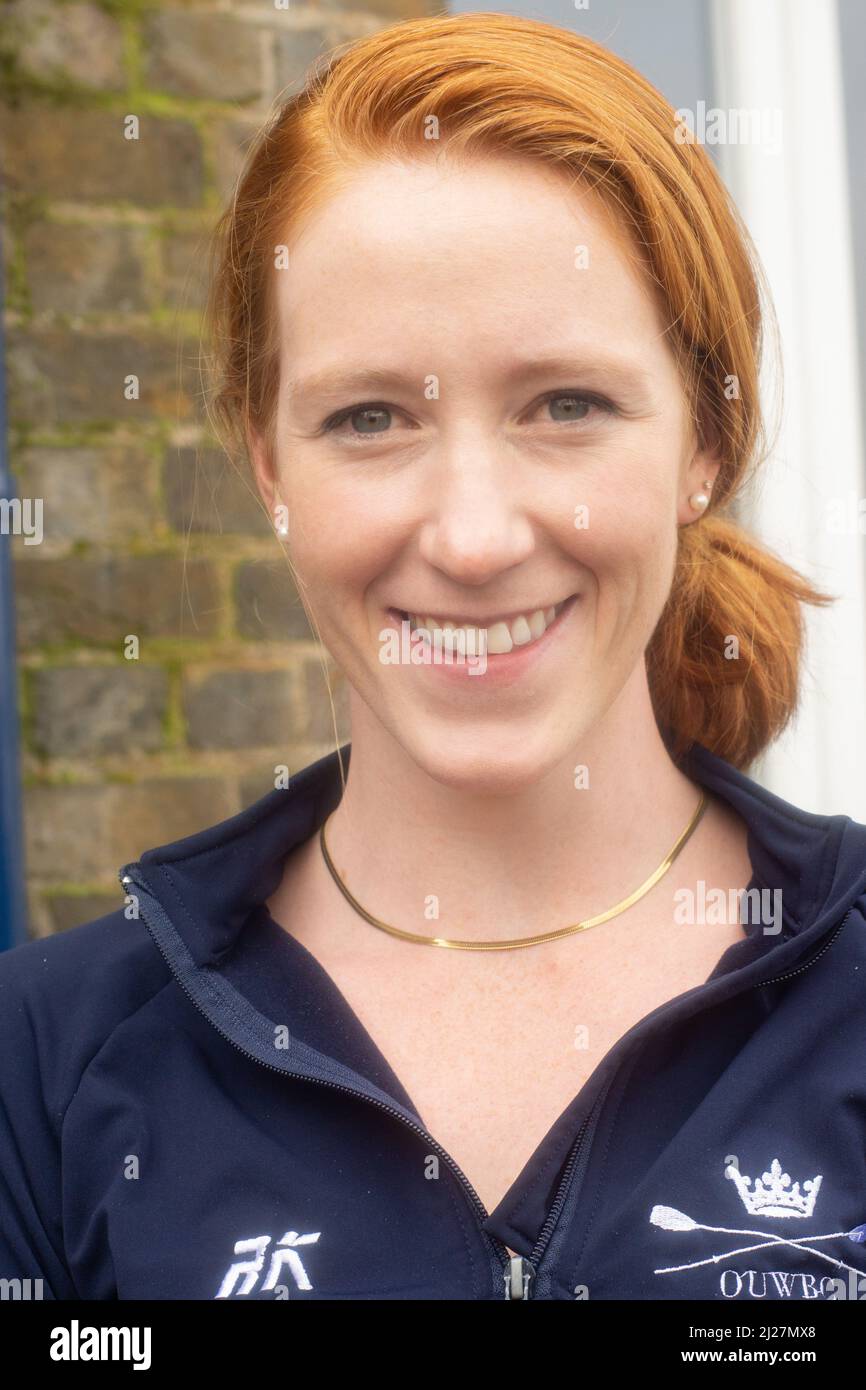 London, UK. 30th Mar, 2022. Oxford & Cambridge crews meet the press at The London Rowing Club on Putney Embankment. Men's and Women's crews for Sunday's Boat Race attended a meet the press event. Credit: Peter Hogan/Alamy Live News Stock Photo