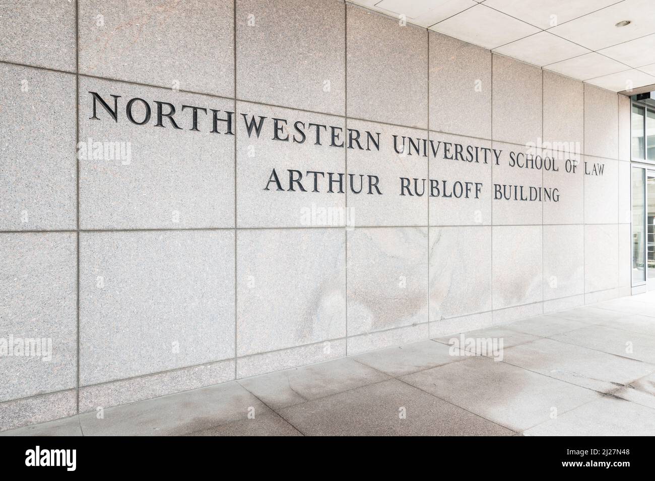 The Arthur Rubloff building at Northwestern University School of Law. Stock Photo