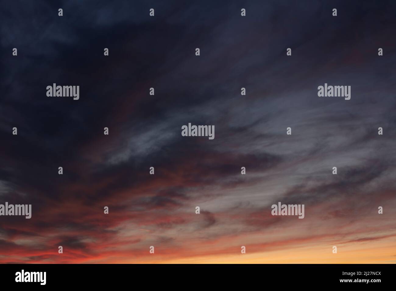 Sunset sky - Stock Image
