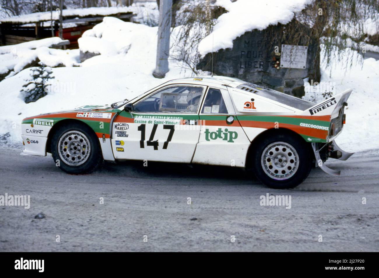 Michele Rayneri (ITA) Carlo Cassina (ITA) Lancia Rally 037 GrB Jolly ...