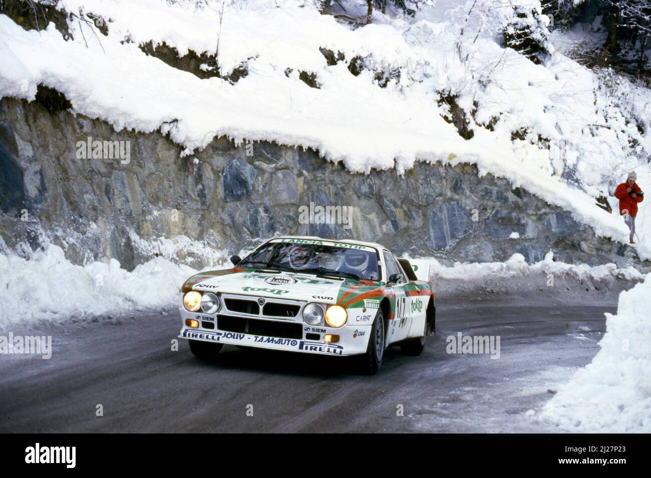 Michele Rayneri (ITA) Carlo Cassina (ITA) Lancia Rally 037 GrB Jolly ...
