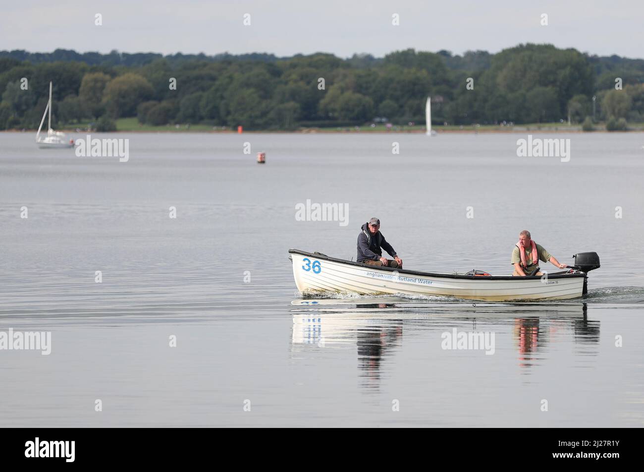 Boat Rowing Rutland Normanton village rutland hi-res stock photography and images - Alamy