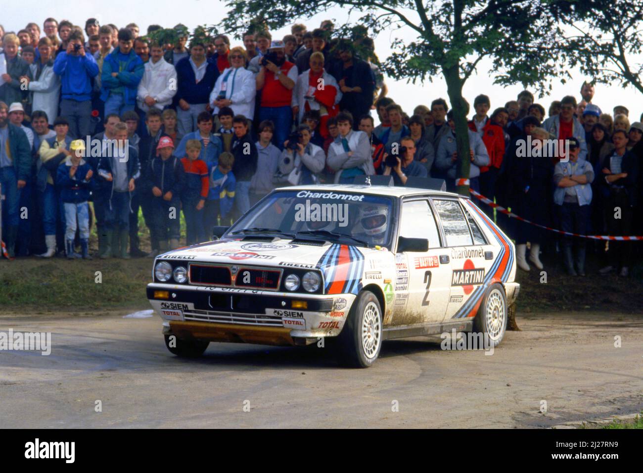 Bruno Saby (FRA) Jean Francois Fauchille (FRA) Lancia Delta HF 4WD GrA