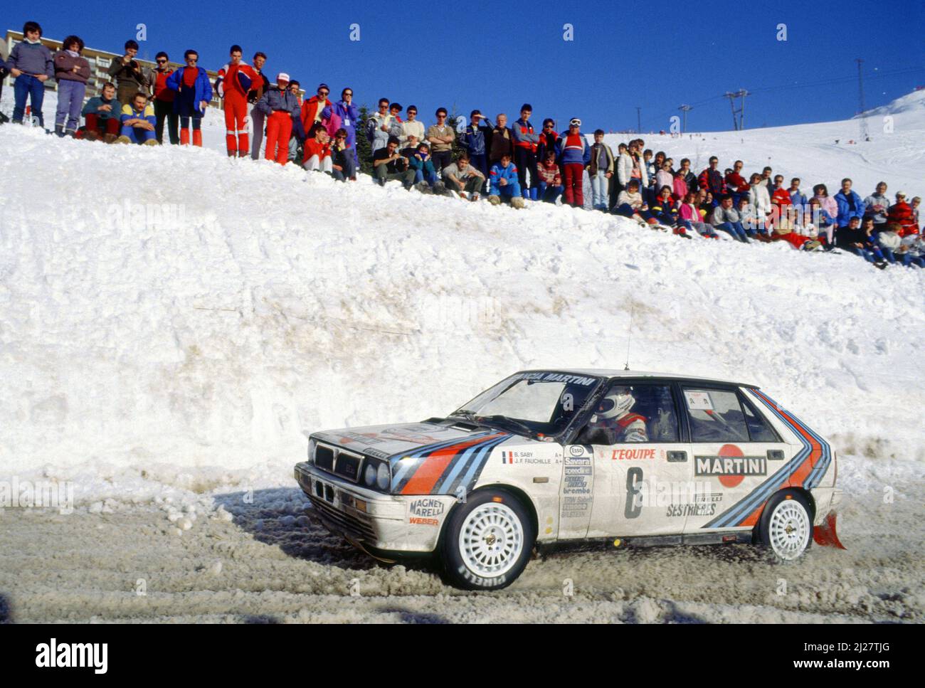 Bruno Saby (FRA) Jean Francois Fauchille (FRA) Lancia Delta HF 4WD GrA