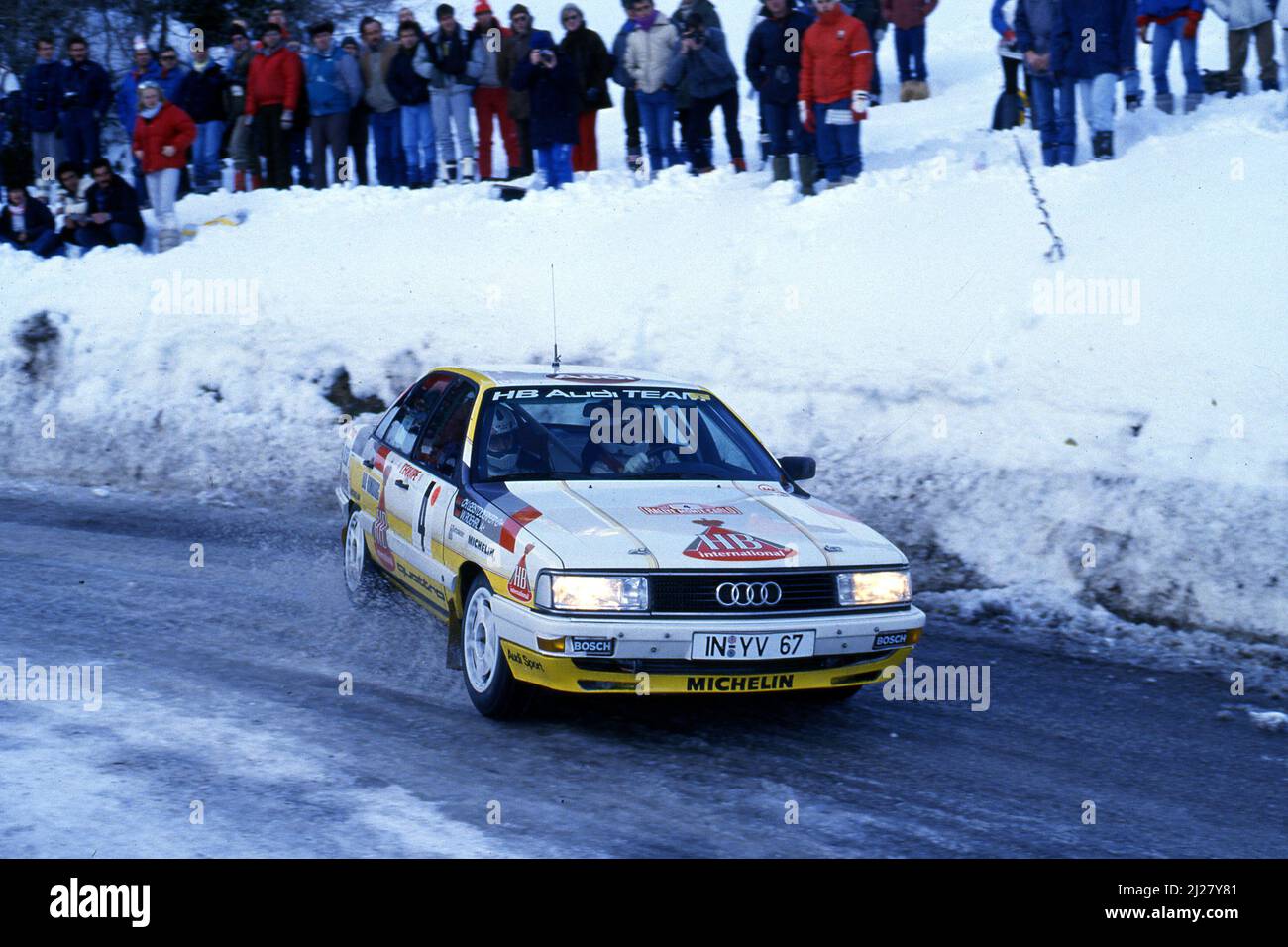 Walter Rohrl (GER) Christian Geistdorfer (GER) Audi 200 Quattro GrA ...