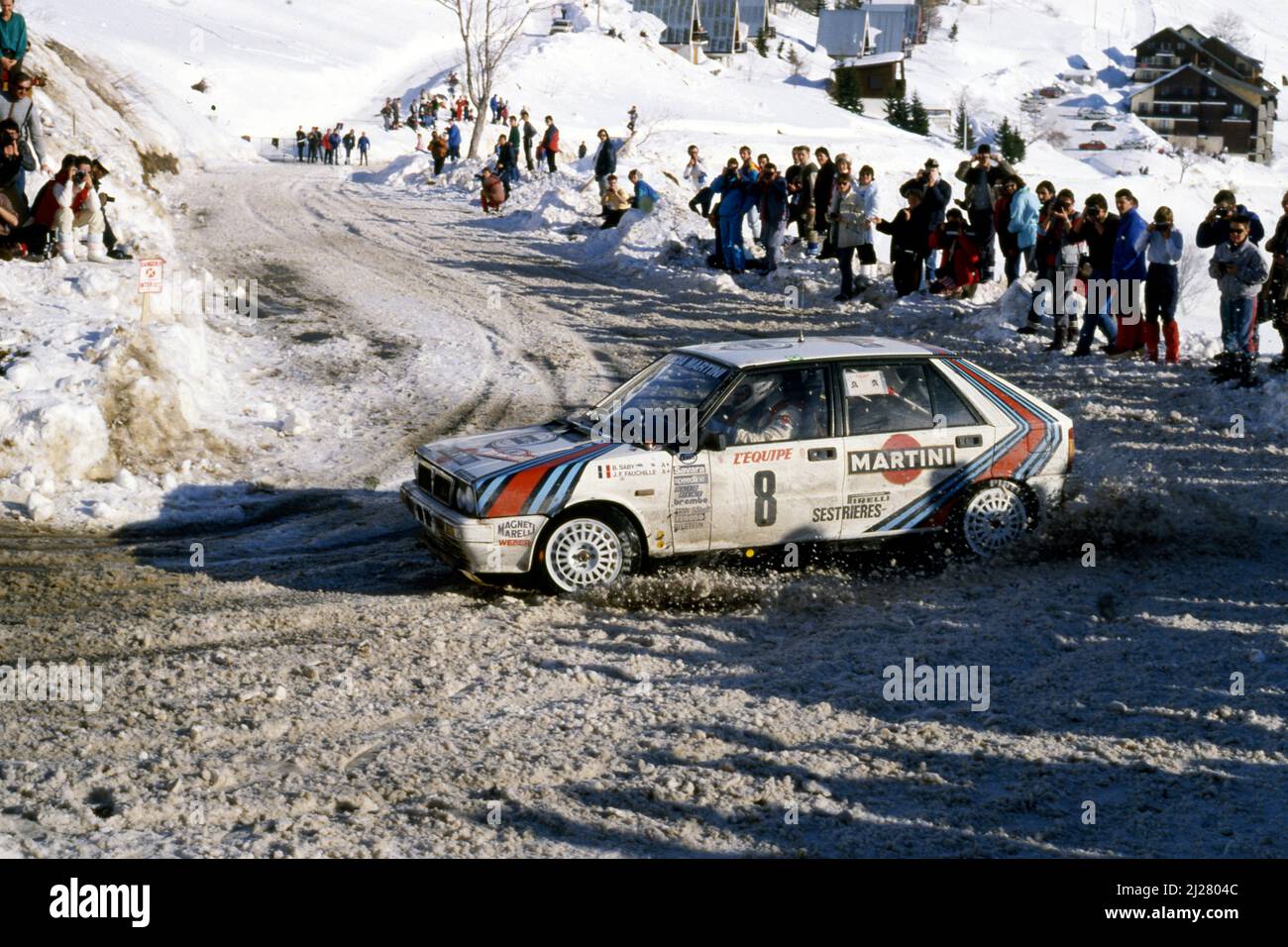 Bruno Saby (FRA) Jean Francois Fauchille (FRA) Lancia Delta HF 4WD GrA