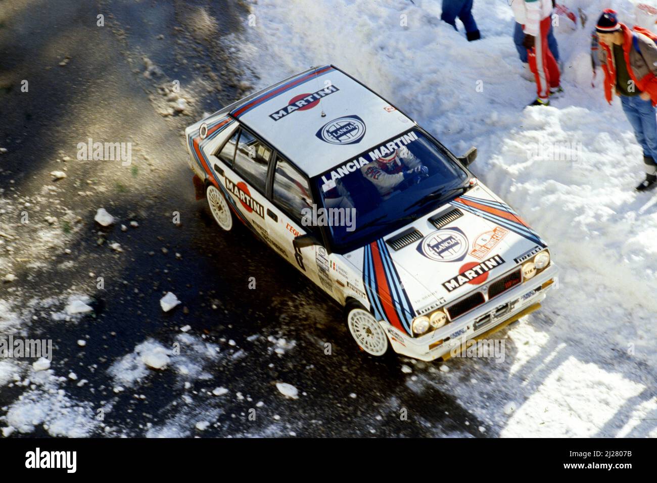 Miki Biasion e Tiziano Siviero Lancia Delta 4WD Gr.A - Team Lancia Martini 1987 Rally Monte Carlo Winners