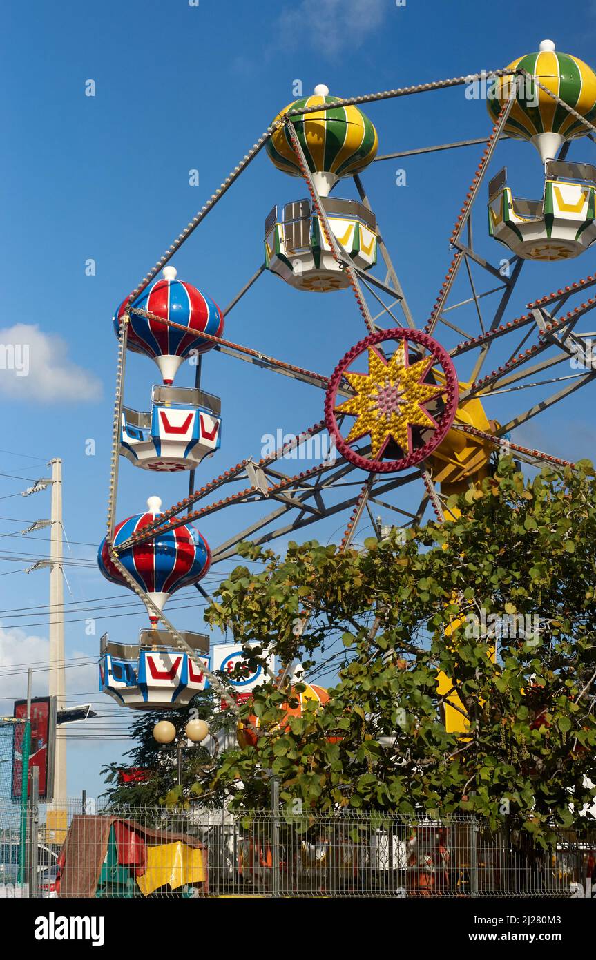 Fairground ride spinning wheel in hires stock photography and images