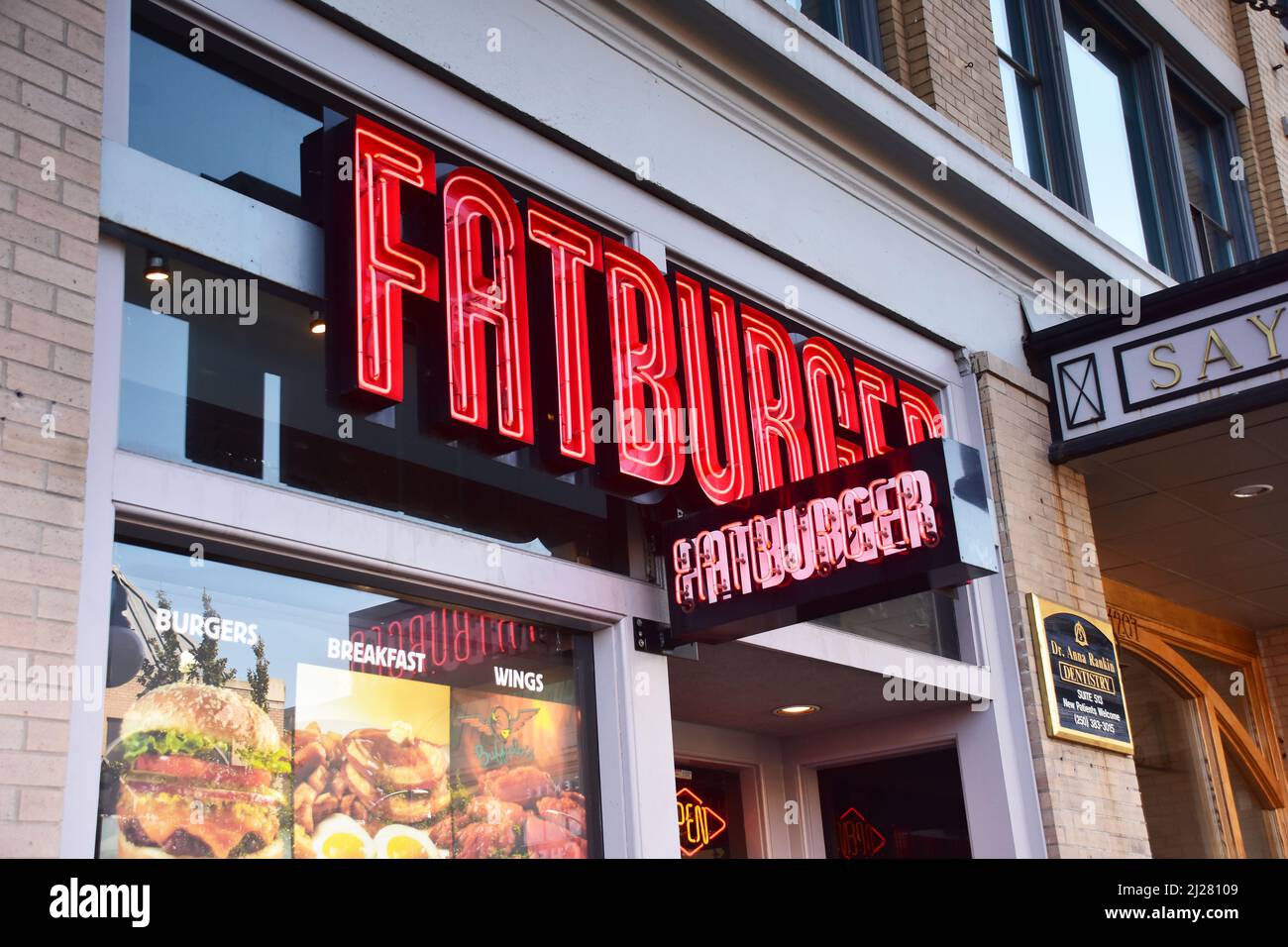 Fatburger, Vancouver, Canada Stock Photo