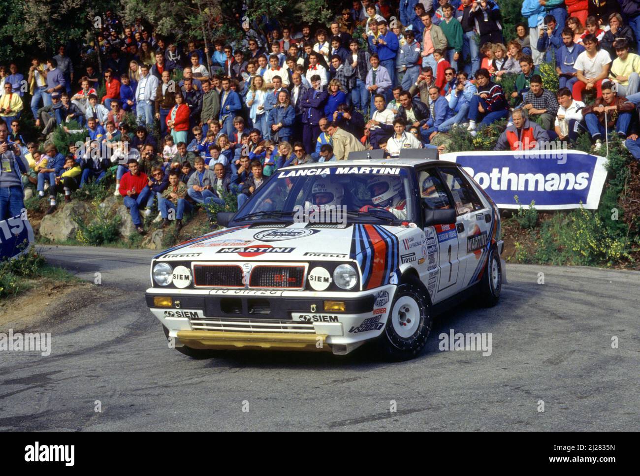 Bruno Saby (FRA) Jean Francois Fauchille (FRA) Lancia Delta HF 4WD GrA