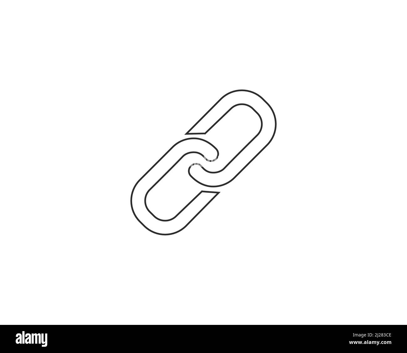Chain, link outline icon. Vector illustration Stock Vector Image & Art