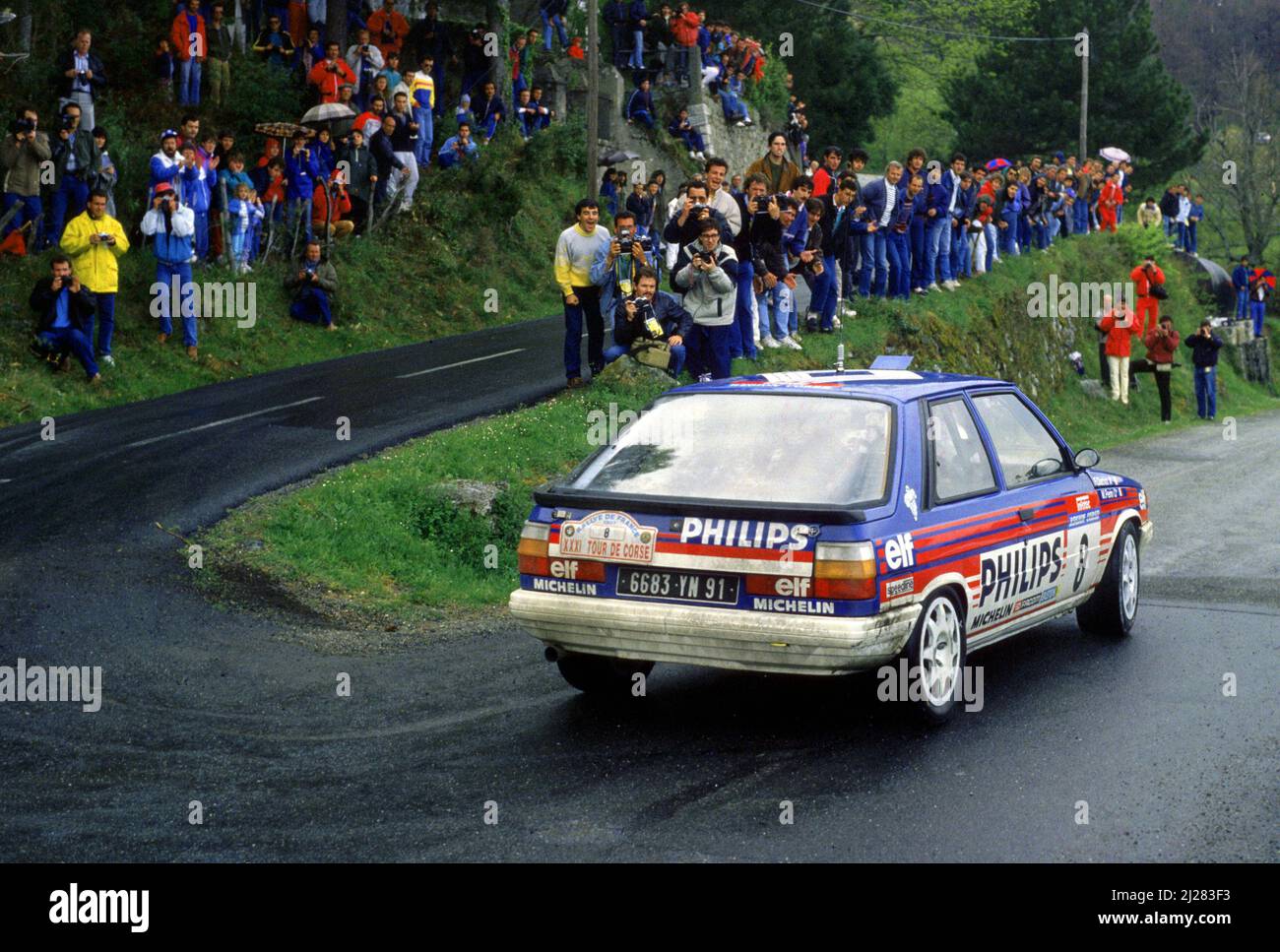 Group - Renault 5 Maxi Turbo 🚗💥💨 François Chatriot - Michel Périn Tour de Corse 1986 #renault #groupb #rally