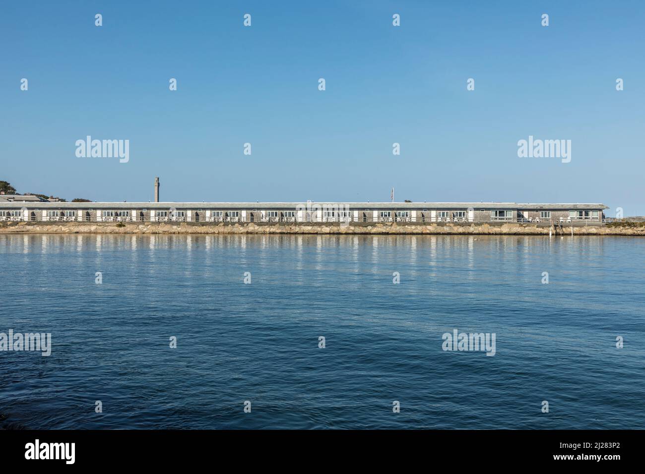 Provincetown, USA - September 24, 2020: empty apartments due to corona pandemie at the beautiful beach at Provincetown - Cape Cod. There are roughly 6 Stock Photo