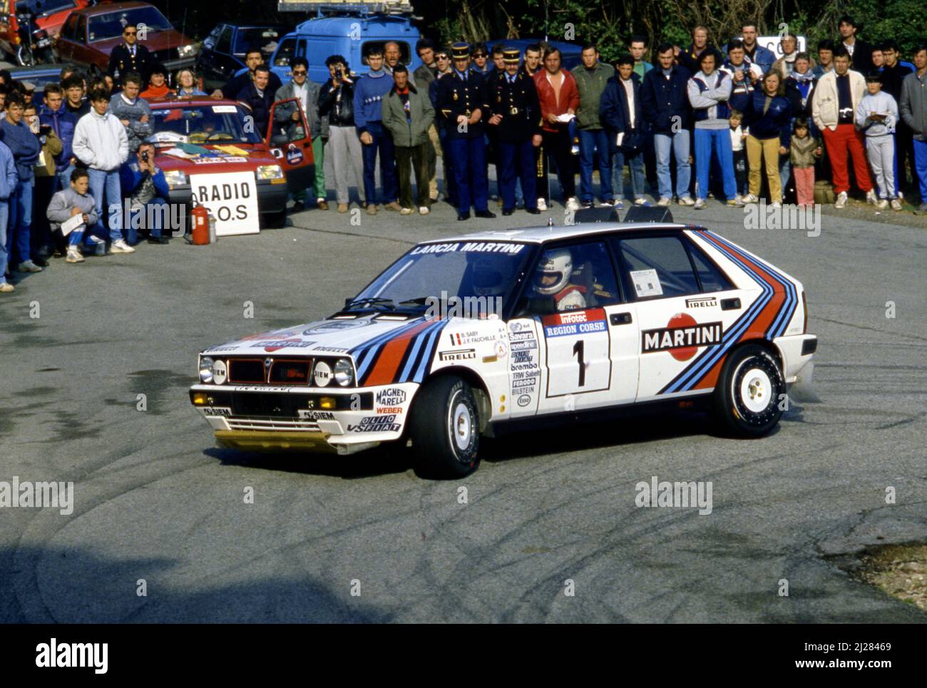 Bruno Saby (FRA) Jean Francois Fauchille (FRA) Lancia Delta HF 4WD GrA
