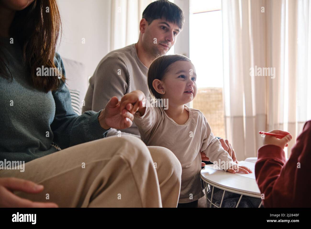 Children relaxing at home hi-res stock photography and images - Alamy