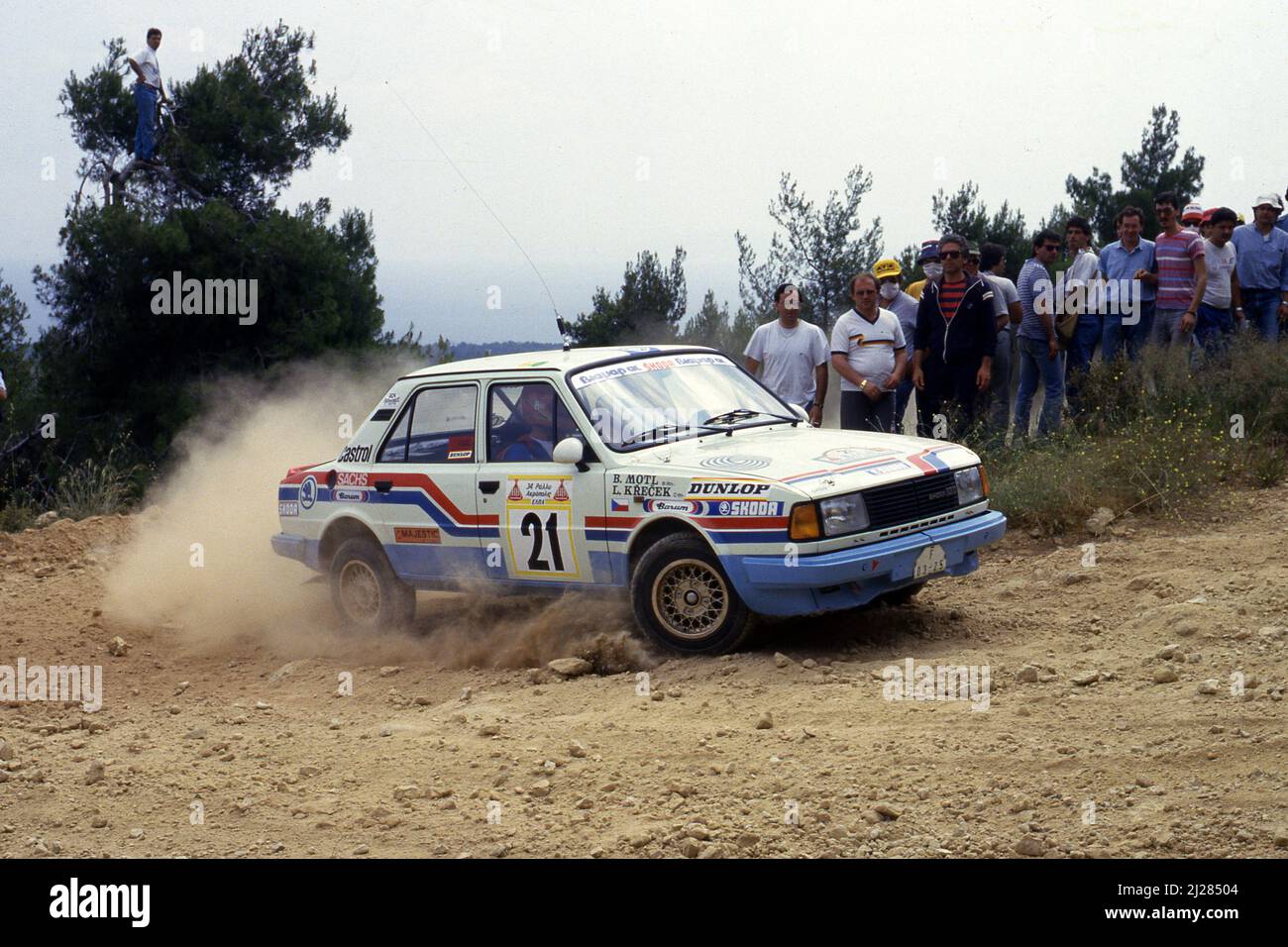 Škoda 130 LR - Tour de Corse - Rallye de France 1985 - Křeček - Motl