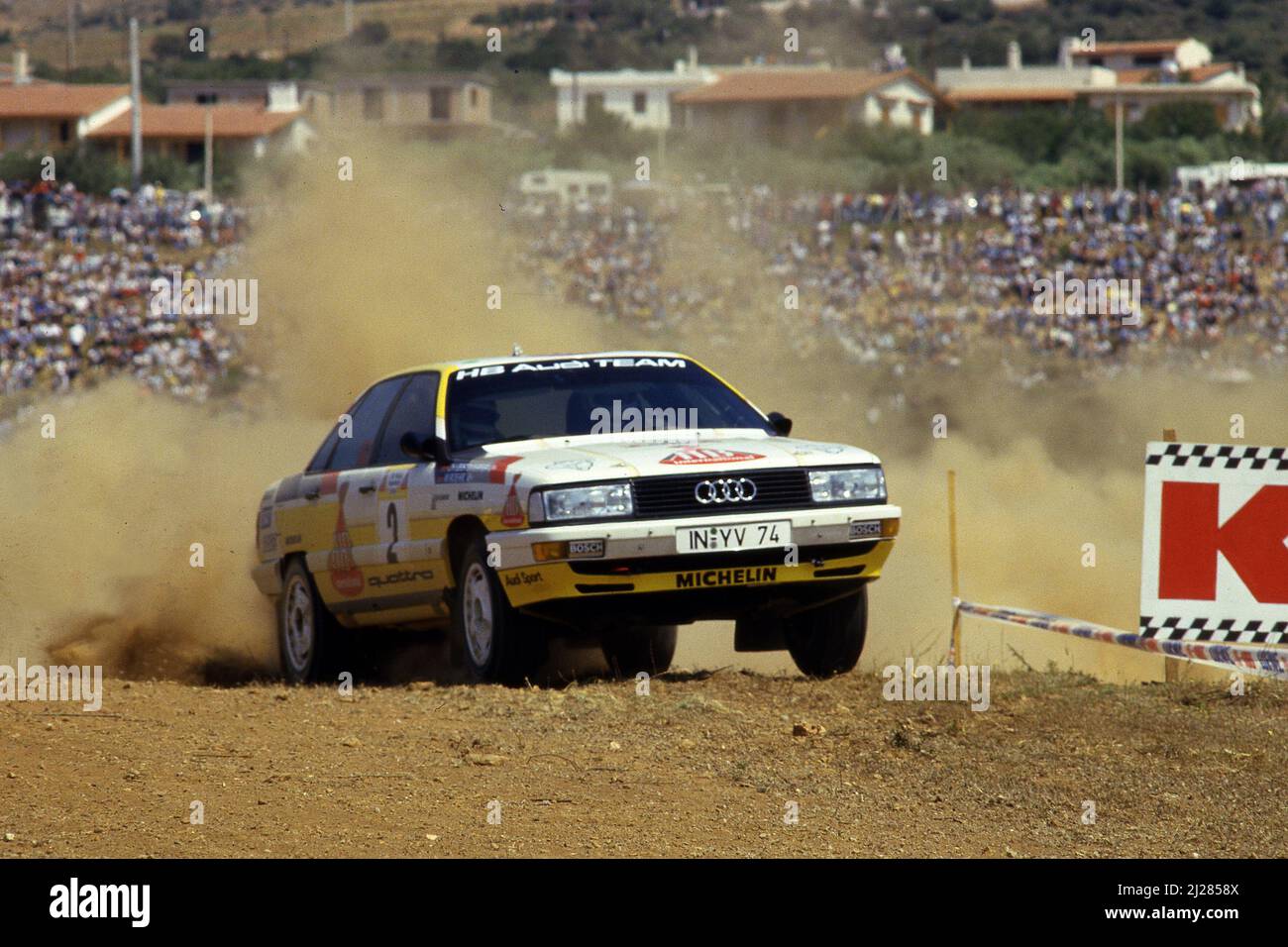 Walter Rohrl (GER) Christian Geistdorfer (GER) Audi 200 Quattro GrA ...