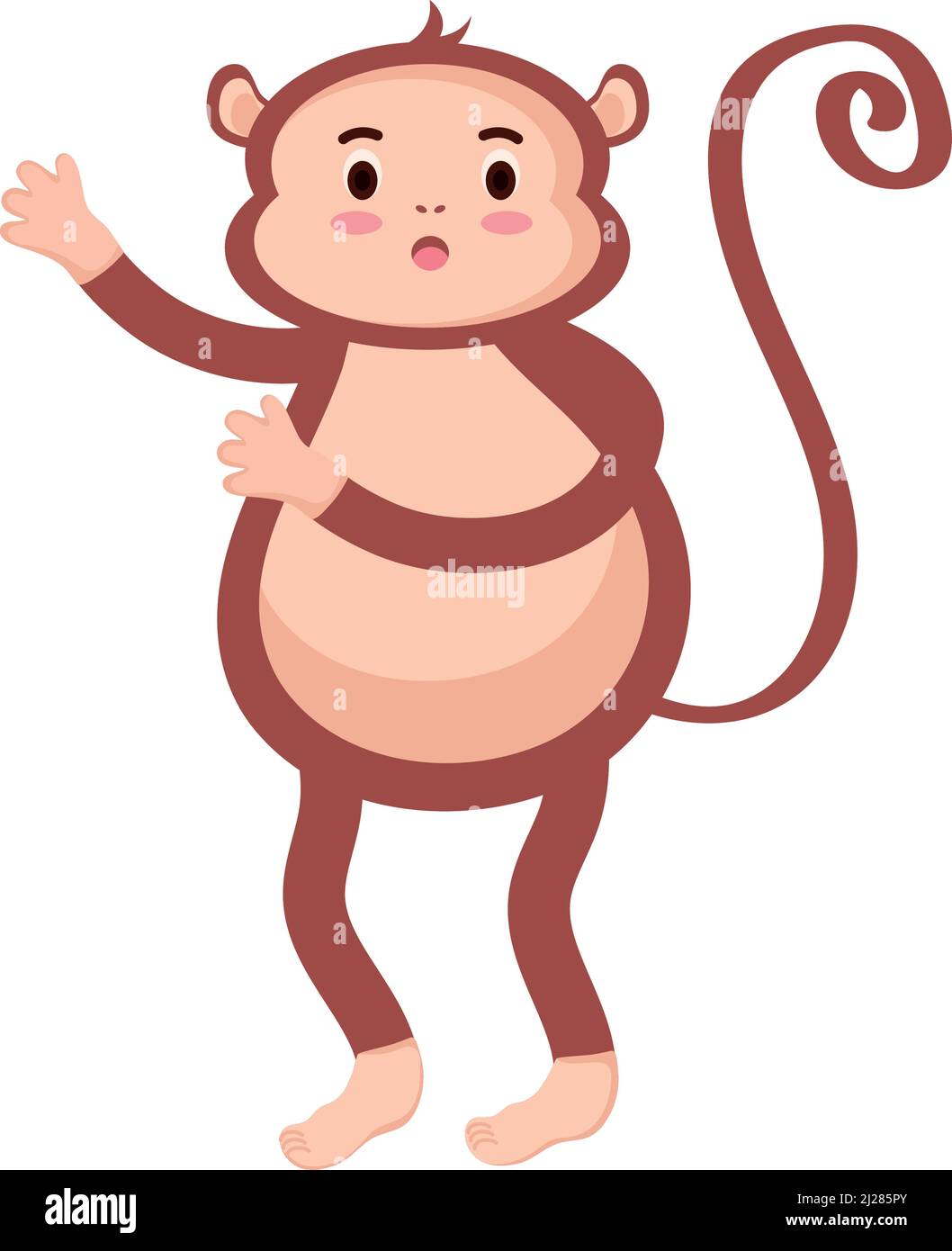 cute monkey animal Stock Vector Image & Art - Alamy