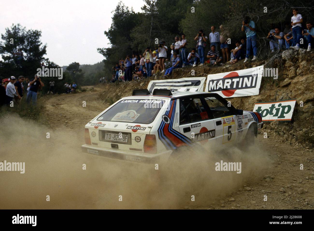 1989 * Cartel Original "Lancia Delta Martini Racing, Miki Biasion Campione del Mondo" (A