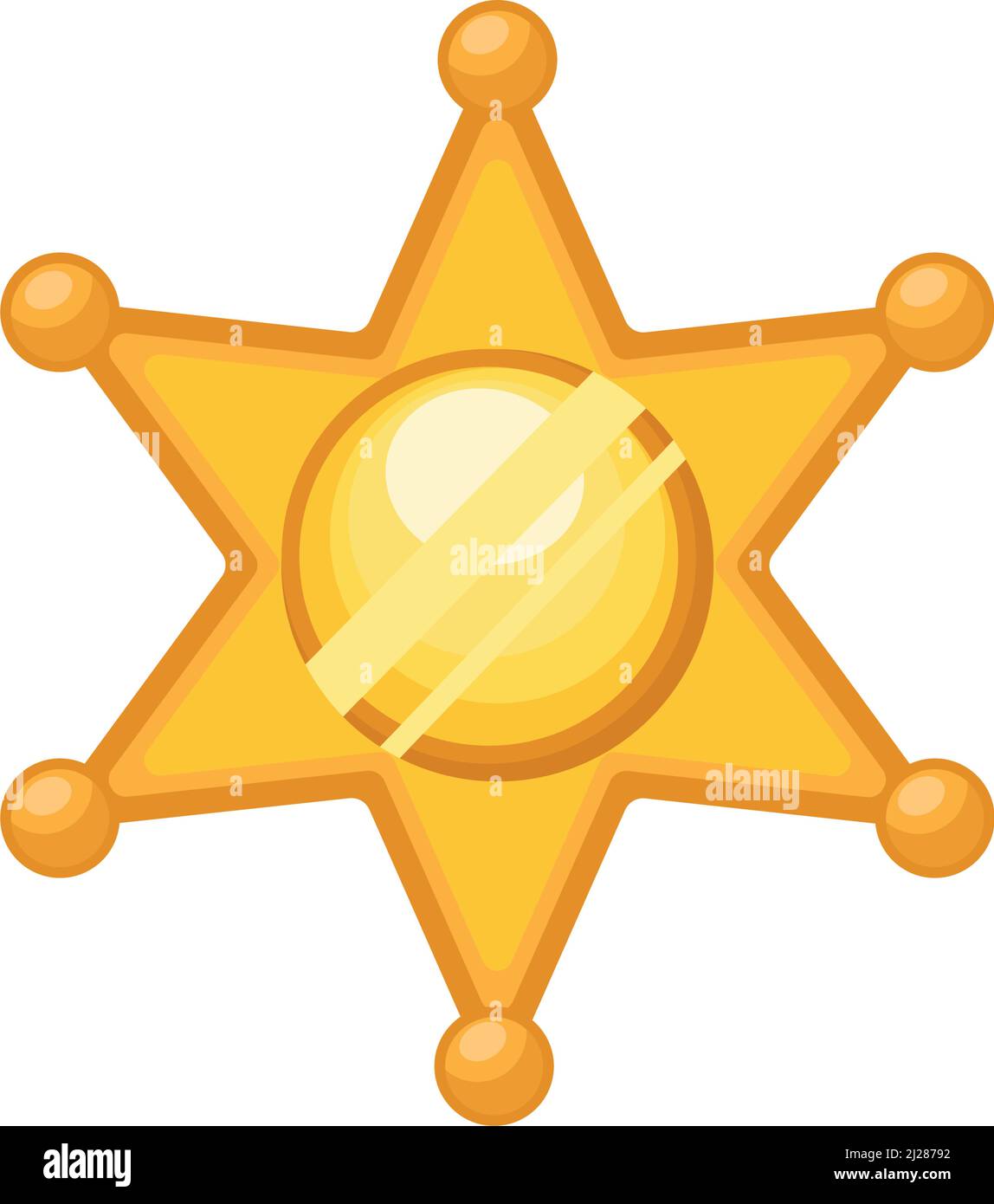 golden sheriff star emblem Stock Vector Image & Art - Alamy
