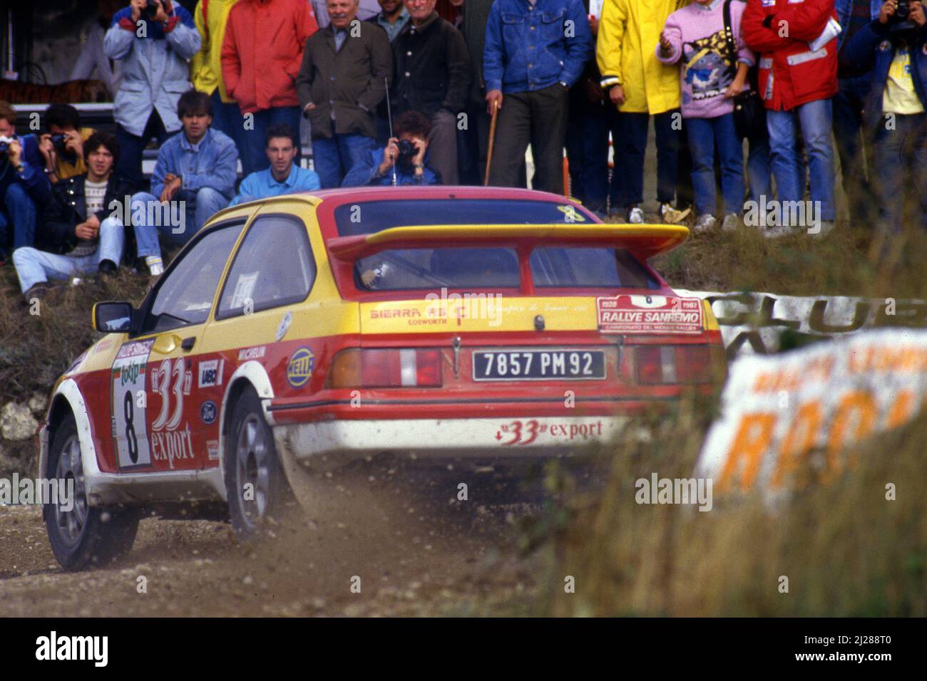 Didier Auriol (FRA) Bernard Occelli (FRA) Ford Sierra RS Cosworth GrA 33 Export Ford France Stock Photo