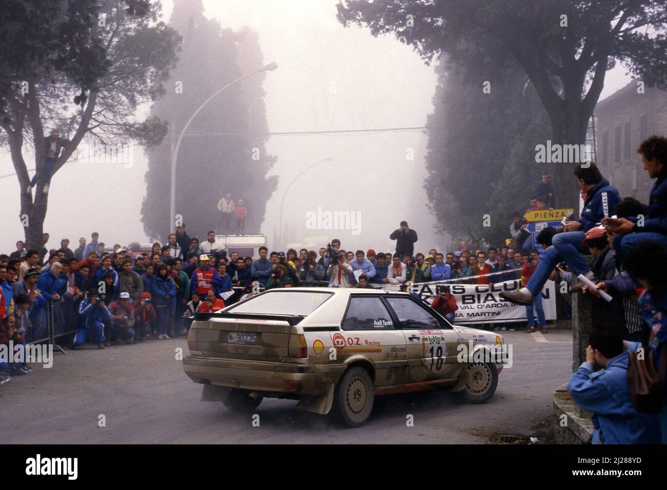PAOLA DE MARTINI Umberta Gibellini, Audi 90 Quattro WRC Rally 1988 Old Photo $10.00 - AU