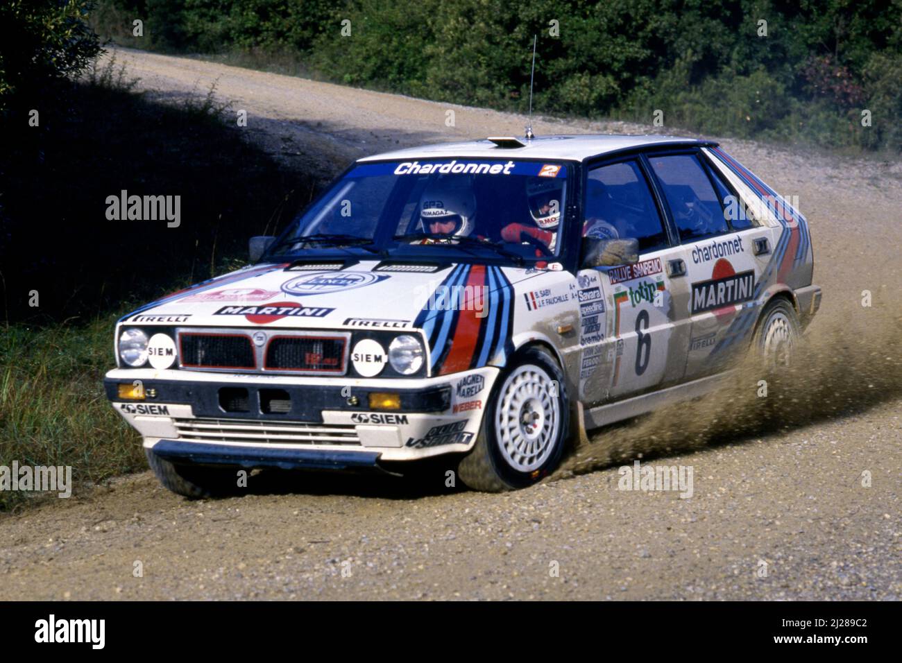 Bruno Saby (FRA) Jean Francois Fauchille (FRA) Lancia Delta HF 4WD GrA